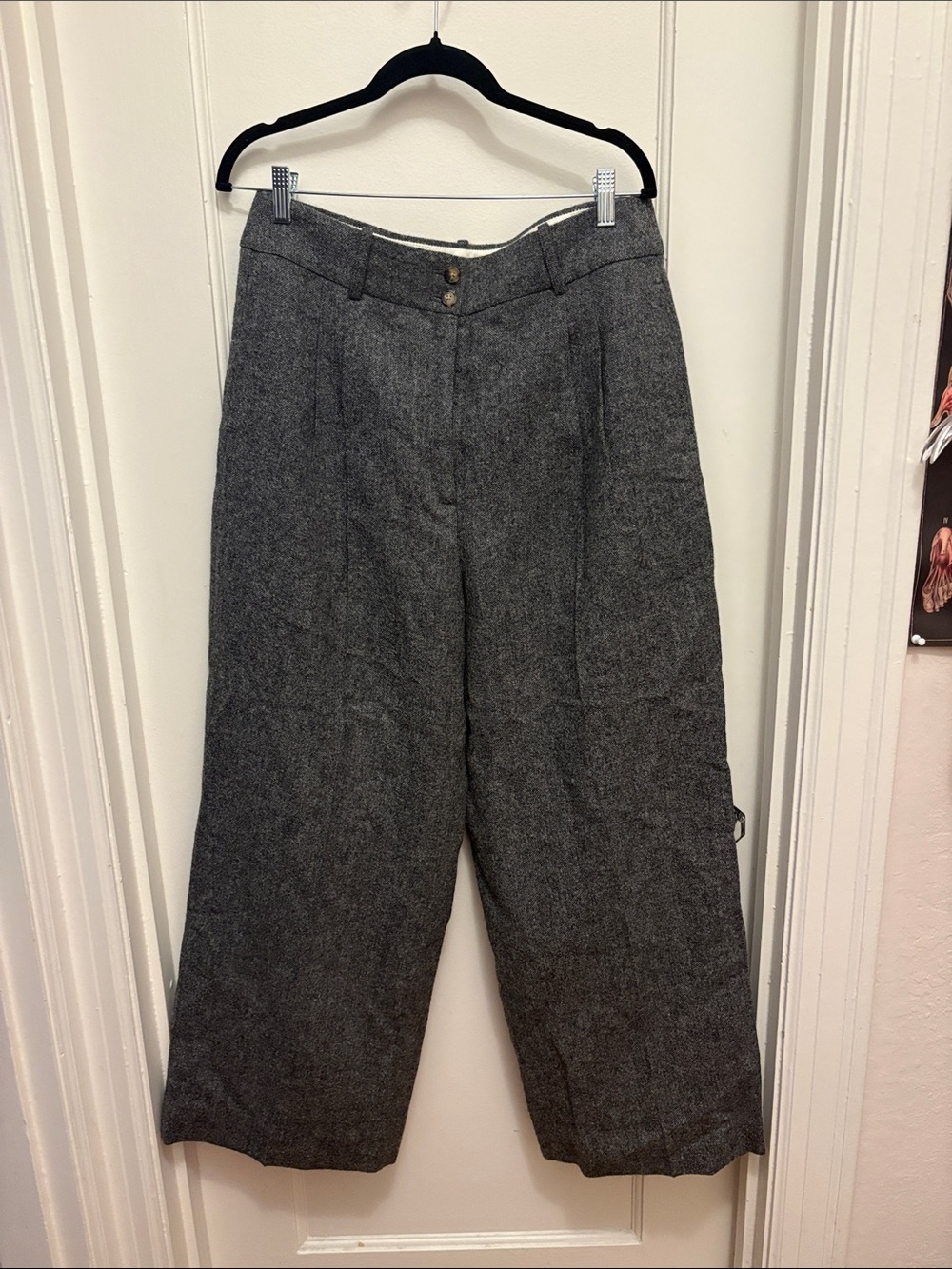 J Crew Collection Gray Wool Pants size 14